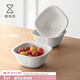 Lazy corner drain basket for washing fruits, household kitchen supplies, vegetable basin, drain tray, double-layer multi-functional fruit plate, drain basket, small size - special for fruit