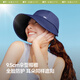 Beneunder peaked baseball cap sun hat side face sun protection hat women full face sun protection men's hat fashionable black