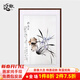 Hanao famous hand-painted Chinese ink ink orchid entrance decoration painting restaurant hanging painting corridor aisle wall painting mural vertical version orchid picture g style, framed with solid wood frame 80*60cm