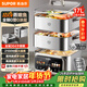 SUPOR 0-beschichteter Dampfgarer, elektrischer Ganzstahl-Dampfgarer, heftiges Feuer, 2100 W, Haushalts-Multifunktionstopf, Eintopf und Dampf, All-in-One, 17 l, dreischichtiger Edelstahl-Dampfgarer mit großem Fassungsvermögen, zur Reservierung erhältlich ZN26FC888