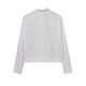 Shuiyunjian Women's Lapel Commuting Professional Simple White Shirt Short Top 26 Spring New Style White S