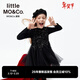 Little MO&Co.little moco children's clothing 26 spring new style girls sequin embroidered mesh skirt sleeveless dress party skirt black 100 110/52