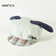 SANFU Soft Brim Dog Ears Star Patchwork Octagonal Hat Cute Fashion Clothing Accessories Style Hat 520450 Green One Size