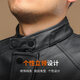 Ji Yan Leather Jacket 2026 New This Year's Popular Spring and Autumn New Stand Collar Jacket Men's Trendy Handsome Top Black M (Suitable for 110-125 Jin Jin is equal to 0.5 kg)