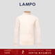 Blue Leopard (LAMPO) 24AW New Product Autumn and Winter Oriental Simple Luxury Style Bottoming Shirt Gold Silk Cashmere Round Neck Sweater Men's Sweater White XL (50)