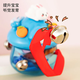 Katio Baby empuje música para mejorar el desarrollo auditivo del bebé y los juguetes de entrenamiento de cosquillas educativas Pink + Blue Cute Lindo Rabbit Ribbon empuje Música