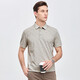Septwolves non-deformable lapel mulberry silk short-sleeved polo shirt men's 2026 summer new full printed T-shirt 007 (silver gray) M 165/84A