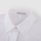 Shuiyunjian Women's Lapel Commuting Professional Simple White Shirt Short Top 26 Spring New Style White S