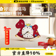 MEISD table clock creative pony desktop clock ornament table pendulum living room entrance decoration clock display table clock make money immediately small model 20x17cm