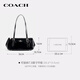 COACH brand direct ASHER women's solid color one-shoulder cross-body baguette bag black CBJ05 Valentine's Day gift