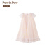PawinPaw Cartoon Bear Children's Clothing 26th Spring and Summer New Girls and Children Colorful Sequined Mesh Dress Pink Pink/25 120