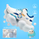 Xtep children's shoes, girls' egg-shaped sneakers, toddlers' cartoon style sneakers, sail white 28