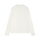 Mucmukn warm and temperature-locking versatile bow lace bottoming shirt non-pilling anti-static girls winter new white