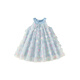INSBOBO Girls Skirt Girls Gauze Skirt 2026 Summer New Children's Dress Baby Fashionable Halter Skirt Blue 80