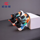 HOBIBEAR boys' light shoes spring new trendy comfortable flash shoes children's casual shoes girls' shoes Black Orange 23