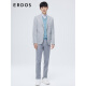 ERDOS Spring and Summer Urban Lightweight Series Bicycle Suit Men's Suit Single Breasted Jacket Wool Light Gray XL 180/100A