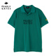 PEARLY GATES golf clothing men's 26 spring and summer new men's short-sleeved polo shirt sports lapel short-sleeved top lake blue 053-6160230-143 M