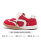 Baba Duck Children's Shoes Spring New Korean Style Moral Shoes Girls' Shoes Versatile Boys' Sports Shoes Red 27