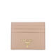 PRADA women's card holder, multi-card storage, portable business card storage, non-slip laminated calfskin light color pattern TU