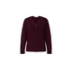 Marisfrolg Strong Twisted Wool Marisfrol 2026 Spring New Burgundy Bat Sleeve Dark Striped Knitted Cardigan Burgundy 2XL