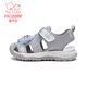 Fuluomi Girls Sandals Summer New Hollow Breathable Sports Shoes Children's Non-Slip Wading Beach Shoes Symphony Silver 35