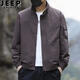 JEEP SPIRIT jacket men's spring and autumn stand-up collar work jacket Korean style trendy casual all-match tops men's 2026 new style