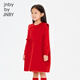 Jnby by JNBY new Jiangnan cloth children's wear sleeveless dress velvet A-type loose collarless 26 spring girls 1Q1G13110 622/true red 110 cm
