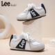 Lee children's shoes spring new children's sports shoes girls wear-resistant casual sneakers boys versatile lace-up moral training shoes light beige black 31 recommended foot length 192mm