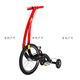 Adult portable folding fitness sports car standing seatless half bicycle standing bicycle tricycle green