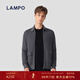 Blue Leopard (LAMPO) Wool Cashmere Autumn Men's Sweater Cardigan Wool Dark Gray Lapel Men's Sweater Suede Jacket Dark Gray L (48)