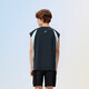 ASICS children's 26-year-old fast moisture-absorbent and quick-drying sleeveless loose T-shirt is lightweight, cool, sporty and breathable 5003 navy blue 120 cm