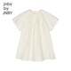 Jnby by JNBY New Jiangnan Buyi children's clothing short-sleeved dress raglan sleeves round neck pullover 26 spring girls 1Q3G10930 110/off-white 100 cm