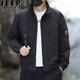 JEEP SPIRIT jacket men's spring and autumn stand-up collar work jacket Korean style trendy casual all-match tops men's 2026 new style