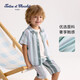 TARTINE ET CHOCOLAT French chocolate children's clothing 26 spring and summer new boys striped T-shirt short-sleeved shirt green 90/2A one size