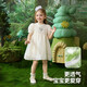 ASK JUNIOR children's skirt summer children's puff sleeve organza lace princess skirt girls dress white