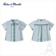 TARTINE ET CHOCOLAT French chocolate children's clothing 26 spring and summer new boys striped T-shirt short-sleeved shirt green 90/2A one size