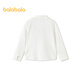 Balabala shopping mall same style children's clothing children's long-sleeved shirt girls 2026 new spring clothing cool antibacterial white 10101 165