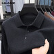 LILANZ 100% pure wool sweater winter thickened warm knitted sweater daddy loose casual solid color long-sleeved t dark gray 98631 thickened 3XL (56) recommended weight 175-190Jin Jin equals 0.5 kg
