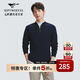 Septwolves Cardigan Men's 2026 Spring New Fashion Argyle Jacquard Half-cardigan Thick Sweater Casual Men's Top 101 (Navy Blue) M 165/84A