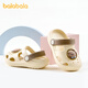BALABALA children's shoes children's slippers for boys and girls 2026 new summer children's fun cartoon breathable hole shoes yellow tone 00333 20