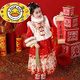 HAL.DUCK Chinese New Year Hanfu Winter Children's Horse Face Skirt Festive Tang Suit 2026 New Winter Clothes National Style New Year's Greeting Clothing for Girls Red Get the same fur collar 100