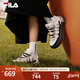 FILA official women's sneakers CARROT modern carrot shoes versatile fashion heightening white shoes sports casual shoes for women first snow white/black-PB 40