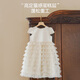 Little Naive girls short-sleeved cake princess dress performance one-year-old dress spring and autumn children's dress champagne color 130
