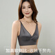 Langsha Beautiful Back Bra Women's Small Breast Gathering, Secondary Breast Prevention and Anti-sagging New Forged Face Sexy Cross Sling Seamless Bra Elegant Black 2XL 130-145Jin Jin equals 0.5kg 90AB/85C