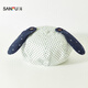 SANFU Soft Brim Dog Ears Star Patchwork Octagonal Hat Cute Fashion Clothing Accessories Style Hat 520450 Green One Size
