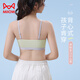 MiiOW comfortable and traceless girl's underwear in the development period, fixed breast pad and thin summer camisole for students in the second and third stages of youth, black 170 M (50-70Jin Jin is equal to 0.5kg)