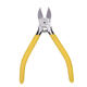 Gu Bin water mouth pliers 6 inches oblique mouth pliers 5 inches inclined mouth electrician wire cutters electronic scissors industrial grade model shears yellow handle - upgraded version - 8 inches water mouth pliers x1