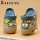 ABC KIDS Children's Croc Shoes for Boys and Girls Summer New Cute Cartoon Boy Sandals Comfortable Non-Slip Soft Bottom Beach Slippers Gray Blue Zombie War 26 / 27 Inner Length 18CM