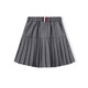 Montagnard middle-aged and older children's summer high-waisted pleated skirt, fresh and girly 2026 versatile short skirt, simple design, literary style skirt