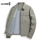 LILANZ 2026 Spring and Autumn New Casual Lapel Trendy Jacket for Young and Middle-aged Fashion Trendy Versatile Long-Sleeved Men's Jacket Brown L 175